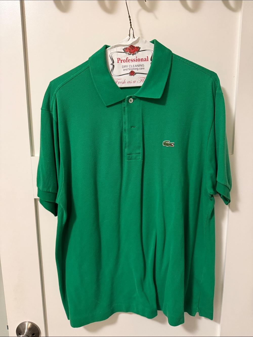 Lacoste Men's Green Short-Sleeve Piqué Polo